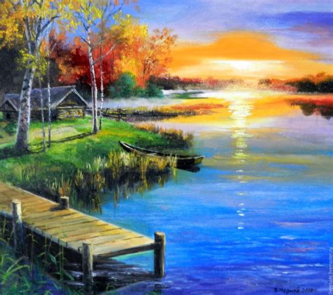 30 Stunning Oil Painting Landscape - Home Decoration and Inspiration Ideas