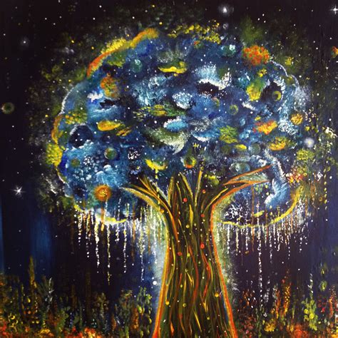 Tree of Life - Acrylic on canvas Tree Of Life, Bugs, Doodles, Acrylic, Canvas, Artwork, Painting ...