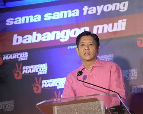 Dictator's son Bongbong Marcos to run for president in 2022