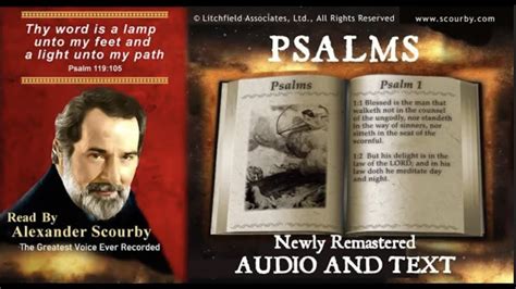 19 New | Book of Psalms | Read by Alexander Scourby | AUDIO & TEXT | FREE on YouTube | GOD IS ...