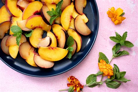 Glazed Stone Fruit Salad with Almond Butter "Caramel" - Verdant Feast.