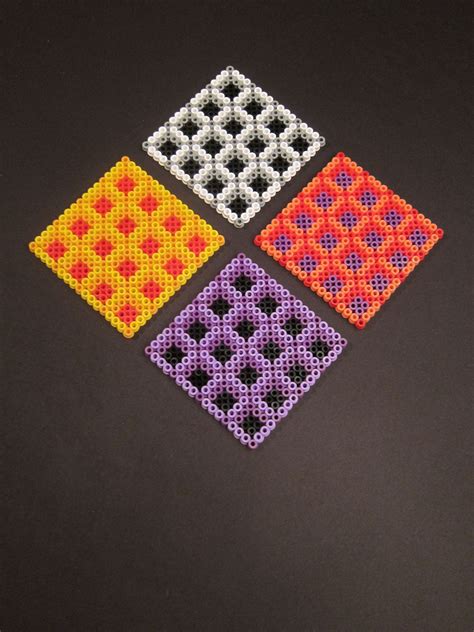 Hama bead coasters by Villi.Ingi | Hama beads coasters, Hama beads ...