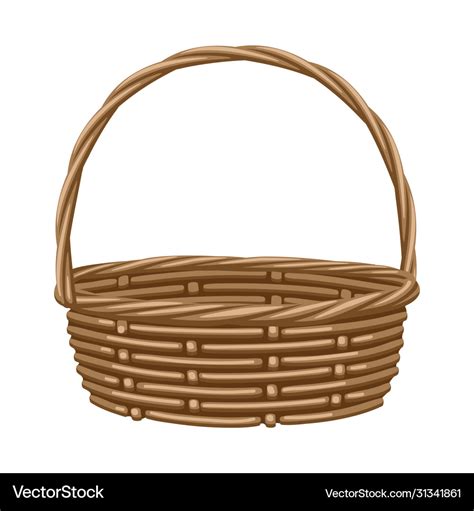 Empty basket for vegetables Royalty Free Vector Image