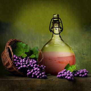 Grape and wine | Created for 108th MMM Challenge Source imag… | Flickr