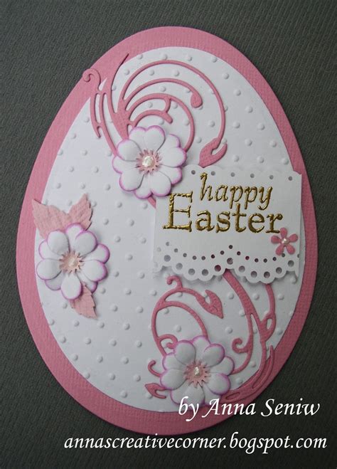 A Peek Inside The Creative Corner: Pretty Egg Shaped Easter Cards