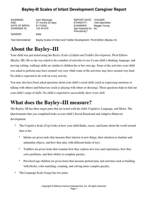 Bayley scales.pdf | Child Development | Human Life Stages