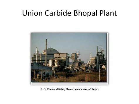 PPT - Union Carbide Bhopal Plant PowerPoint Presentation, free download ...