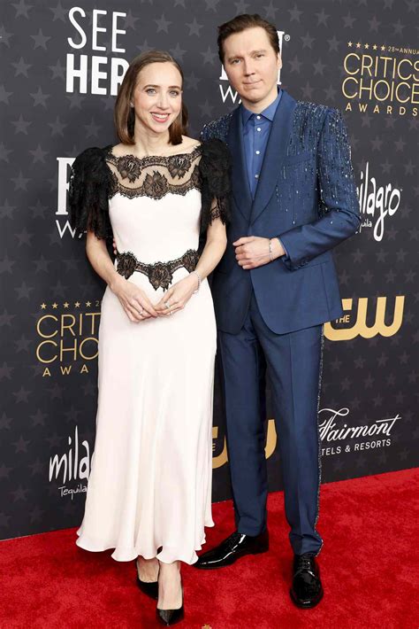 Zoe Kazan and Paul Dano at Critics Choice Awards After Baby No. 2