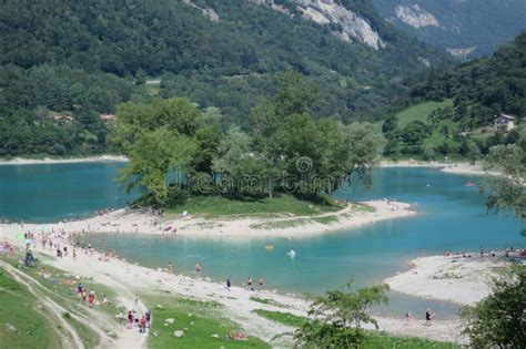 Lake Tenno in Tenno Riva Del Garda Trentino Italy Editorial Photography - Image of turquoise ...