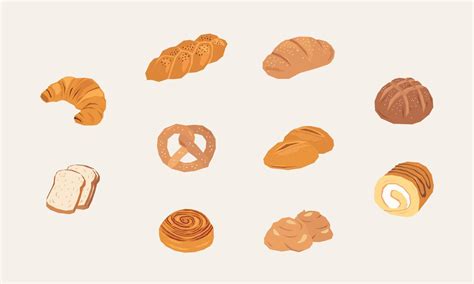 Bakery illustration pack 12743412 Vector Art at Vecteezy