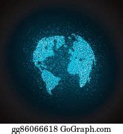 900+ Royalty Free Vector Illustration Of A World Map Clip Art - GoGraph