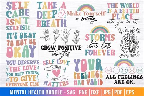 Mental Health Bundle SVG | Mental Health Awareness Quotes