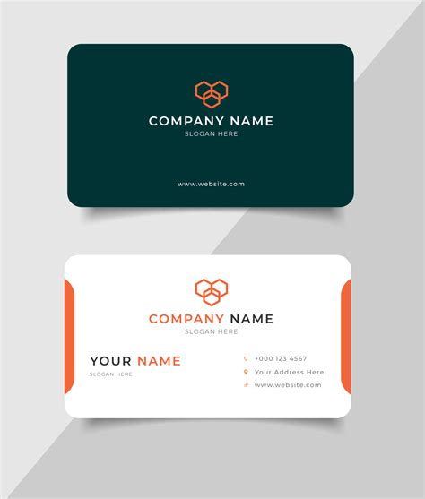 simple business name card template 10515749 Vector Art at Vecteezy