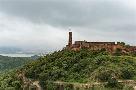 Jaigarh Fort Jaipur, Rajasthan Moddy Sky with View from Jal Mahal Stock ...