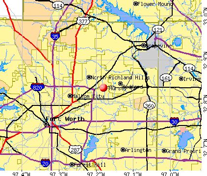 Hurst, Texas (TX 76053) profile: population, maps, real estate, averages, homes, statistics ...