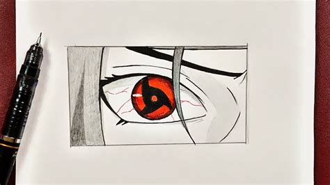 Easy to draw | how to draw itachi’ eye step-by-step - YouTube