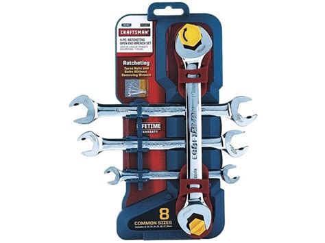 Craftsman 4-Pc Metric Open End Wrench Set