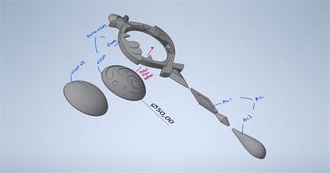 STL file Genshin Impact - Furina Vision 🎭・3D print model to download・Cults