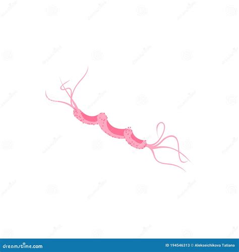 Bacterial Flagellum Microscopic Germ Stock Vector - Illustration of dangerous, microbiology ...