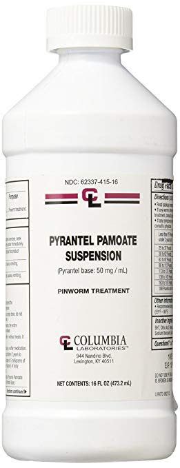 Pyrantel Pamoate Suspension 50 Mg 16 Oz Bottle by Generic