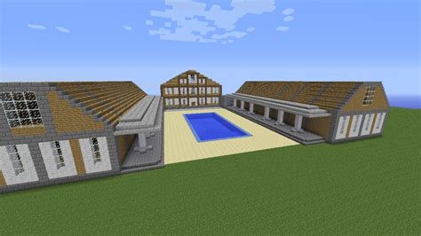 house with pool Minecraft Map