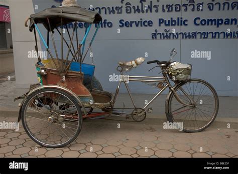 bicycle rickshaw at Chiang Mai, Thailand Stock Photo - Alamy