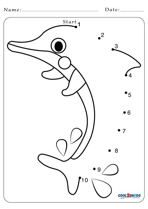 Printable Dot To Dot Coloring Pages Easy