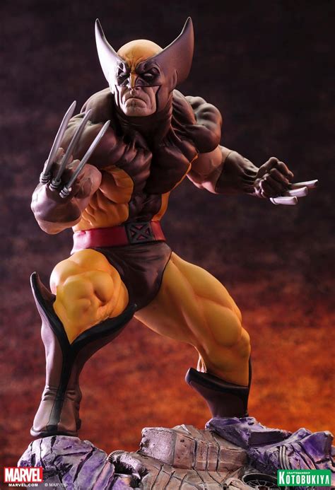 Kotobukiya Brown Costume Wolverine Statue Revealed & Photos! - Marvel ...