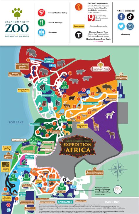 Oklahoma City Zoo Map and Brochure (2018 - 2023) | ThemeParkBrochures.net