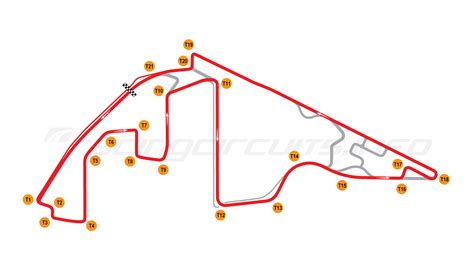 Abu Dhabi F1 Track Map