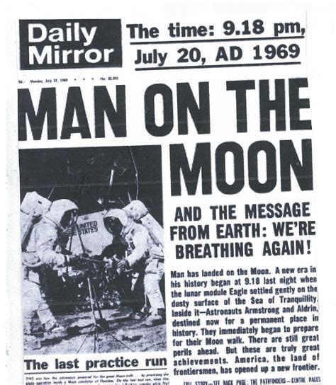 Neil Armstrong became the first man to walk on the Moon on 20 July ...