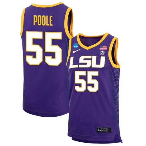 Kateri Poole 55 LSU Tigers 2023 NCAA Basketball Jersey - Purple - Jersey Teams Store