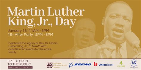 NAAM | Annual Martin Luther King Day Celebration 2023