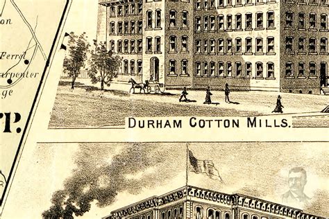 Vintage Durham County Map 1887 Old Map of Durham County | Etsy