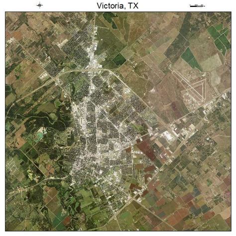 Aerial Photography Map of Victoria, TX Texas