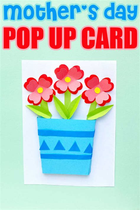 Mother's Day Pop Up Flower Card - Made with HAPPY