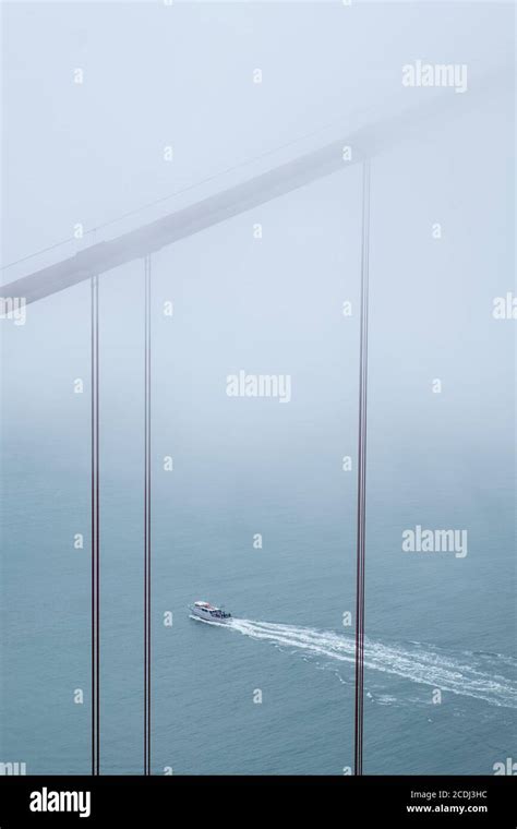 Golden Gate Bridge in Fog Stock Photo - Alamy