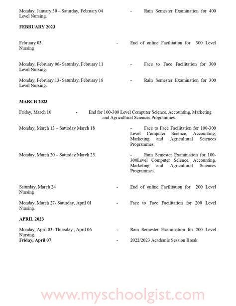 LAUTECH ODL Academic Calendar 2022/2023 | MySchoolGist