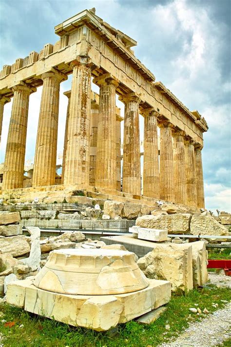 Acropolis Temple in Athens stock image. Image of religion - 21958327