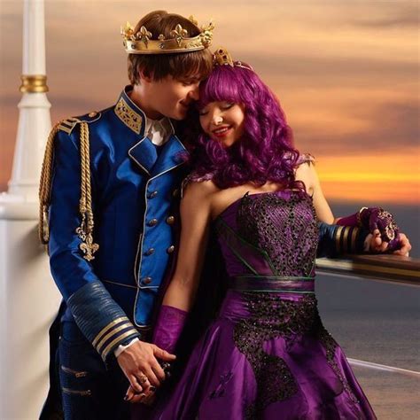 Mal and Ben at Cotillion #Bal | Descendants pictures, Disney channel ...