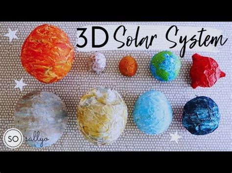 How to Make Paper Mache Planets - 3D Solar System Crafts for Kids - YouTube