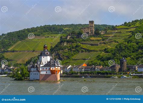 Pfalzgrafenstein Castle On Rhine River, Kaub By Bacharach, Germany ...