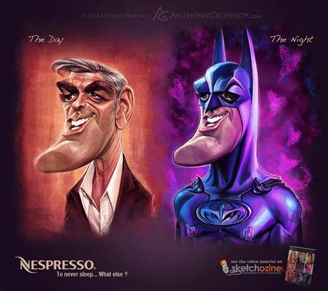 Celebrity Caricatures, George Clooney, Funny Faces, Amazing Art ...