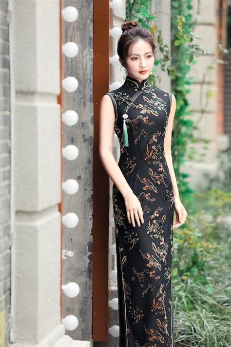 Traditional Chinese Dress. Modern Sleeveless Cheongsam Dress. - Etsy