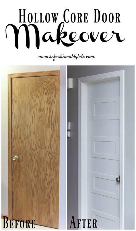 Hollow Core Door Makeover - REFASHIONABLY LATE