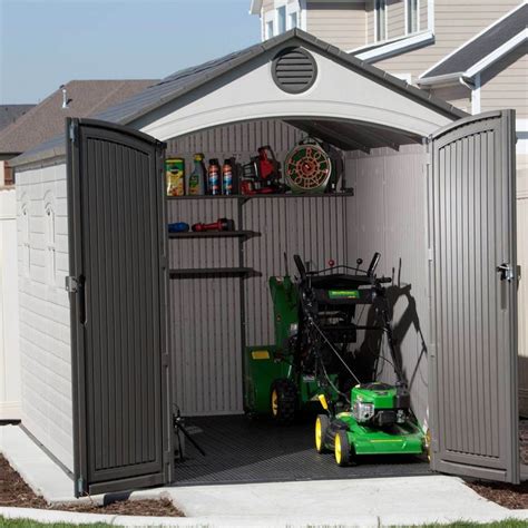 Lifetime 8x15 ft Outdoor Storage Shed | Plastic storage sheds, Outdoor ...