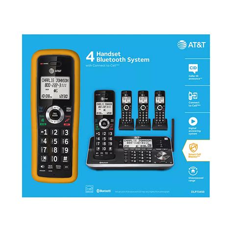 AT&T DECT 6.0 Expandable Cordless Phone Answering System Call Block 3 ...