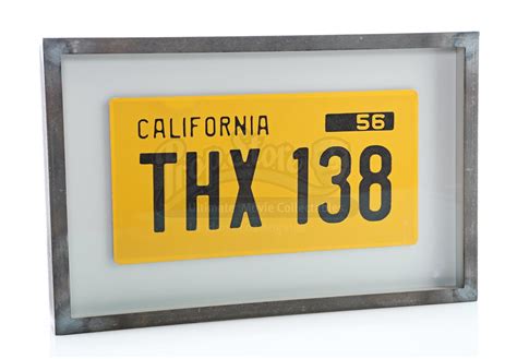 AMERICAN GRAFFITI (1973) - John Milner's (Paul Le Mat) THX 138 Licence Plate