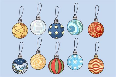 Set of colorful bulbs for Christmas tree decoration 21340488 Vector Art ...