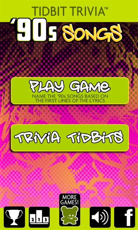 '90s Song Lyrics - Tidbit Trivia - App on Amazon Appstore